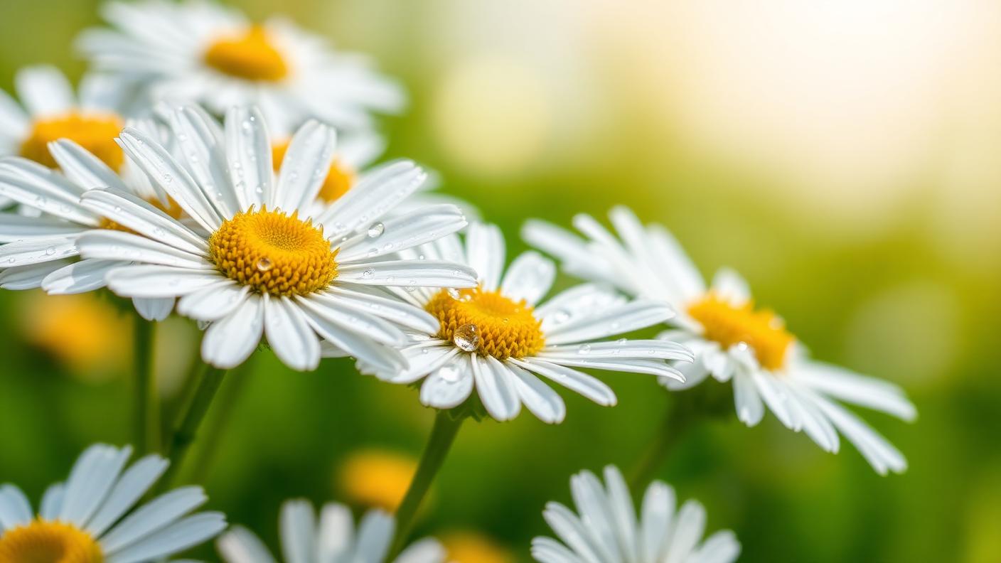 Botanical editorial illustration for Chamomile for Anxiety: Evidence and Practical Use
