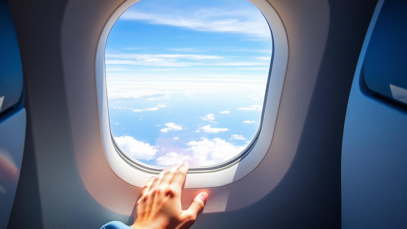 Botanical editorial illustration for Fear of Flying: A Practical Calm Plan