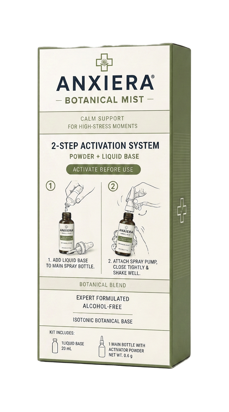 Anxiera Botanical Mist 2-step kit carton